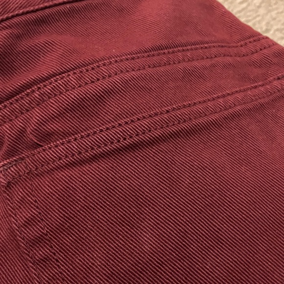 Chic High Rise Red Jeans for Women - Picture 10 of 10